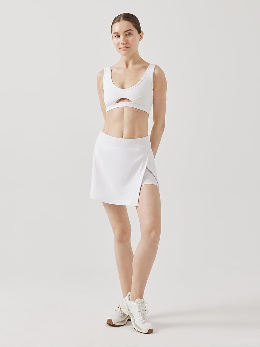 Outdoor Voices Court Skort White Athletic Tennis Skirt XXS NWT